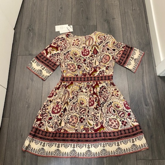 Ba&sh Zelda Paisley Mini Dress Size XS NWT - Picture 7 of 9